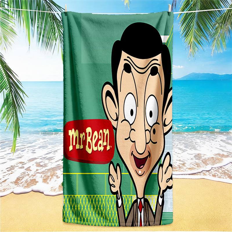 Mr Bean'S Adventures Beach Towel,quick Drying Absorbent Beach Toweloutdoor Sports Swimming Beach Towelsoft And Comfortable