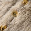 2024 Women Winter Fashion New Faux Fox Fur Coat Metal Button Thickened Warm Tops