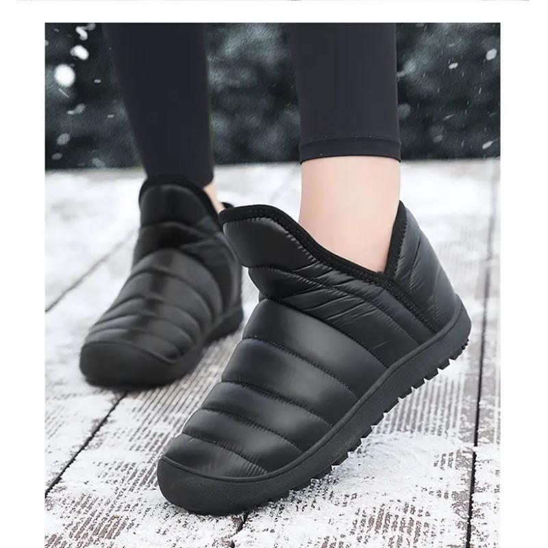 Winter Cotton Ankle Boots Men Outdoor Couple Non-slip Casual Plush Warm Women Snow Boots