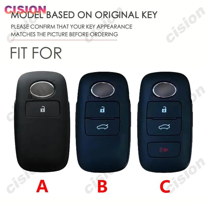 Carbon Fiber Remote Car Key Fob Cover Case Shell Holder Protector For Toyota Yaris Ativ Raize Veloz Avanza Rush Perodua Daihatsu