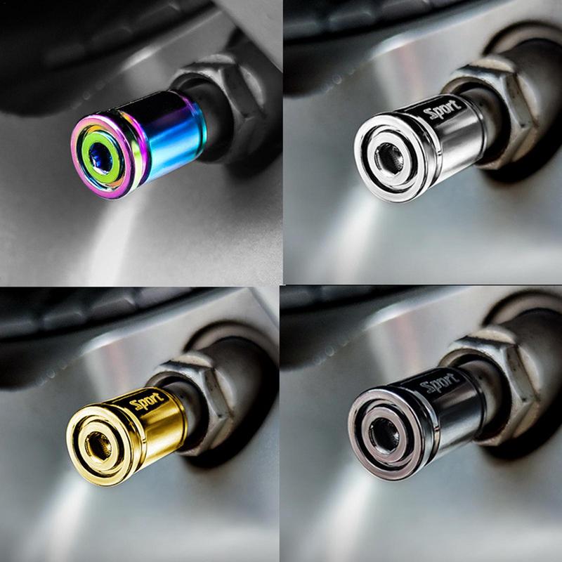 4pcs Car Anti Theft Tire Valve Caps Auto Wheel Locking Tire Valve Stem Caps Universal Tire Valve Cover For Car SUV Motorcycle