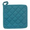 Gant + Manique imprimés 100% Coton - Bleu canard