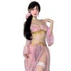 Sexy Underwear Strap Sharding Skirt Antique Mesh Skirt Dunhuang Exotic Dancer Cosplay Uniform Suit