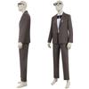 Carl Fredricksen Full Suit Cosplay Set, Up Elderly Character Stage Outfit with Glasses
