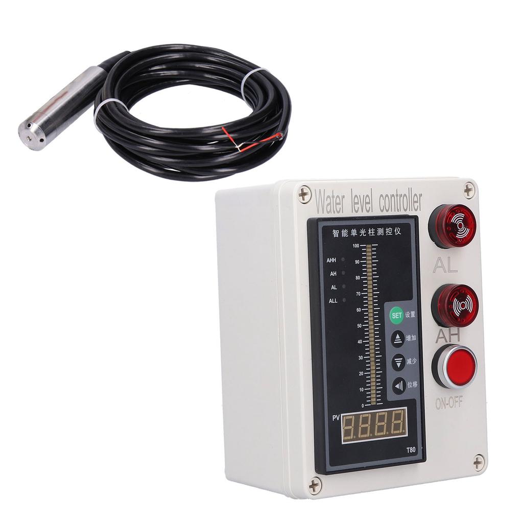 ALS136 Liquid Level Indicator Tank Water Level Controller Instrument with Alarm AC 200V