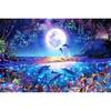 Yanoman [Made In Japan] 1000-piece Jigsaw Puzzle LASSEN Celestial Family (50 X 75 Cm) 10-1456 Pieces. Includes Request Postcard, Glue, Spatula,