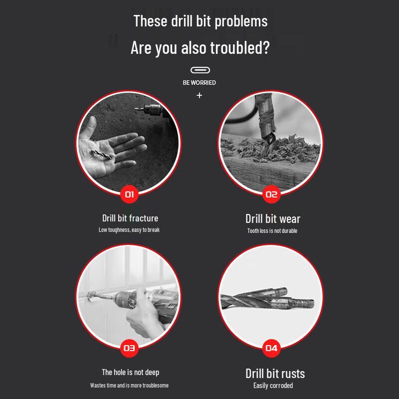 DELIXI ELECTRIC Multi-Function Eccentric Triangle Drill Bit