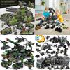Bausteine Panzer 8in1 Militär Schwerer Panzer Modell Baustein Armee Spielzeug Junge