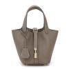 Simple 2026 New Style Mini Bucket Bag Vegetable Basket Women's Authentic Leather Handbag Mommy Bride Wedding Commuter