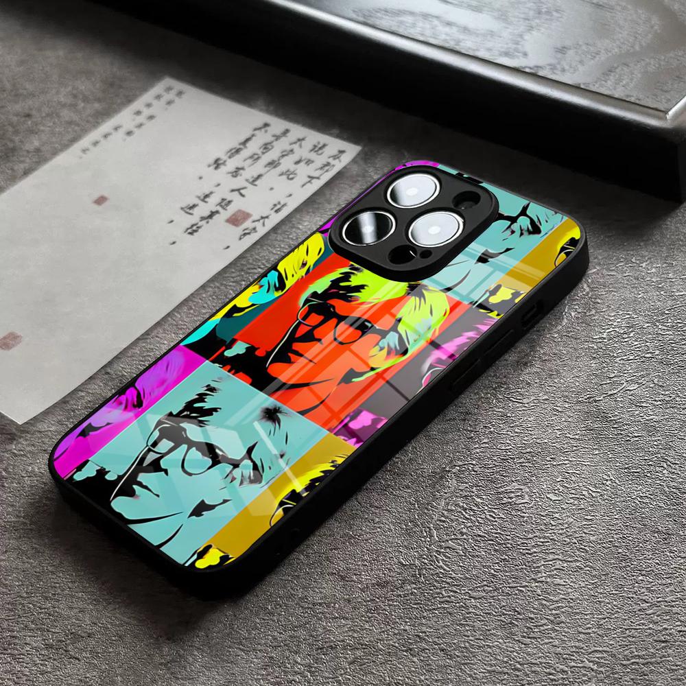 Andy Warhol Art Phone Case For IPhone 16 Pro Max 15 Plus 14 Pro 12 11 13 Mini X XR XS Max 8 7 Plus SE Glass Cover