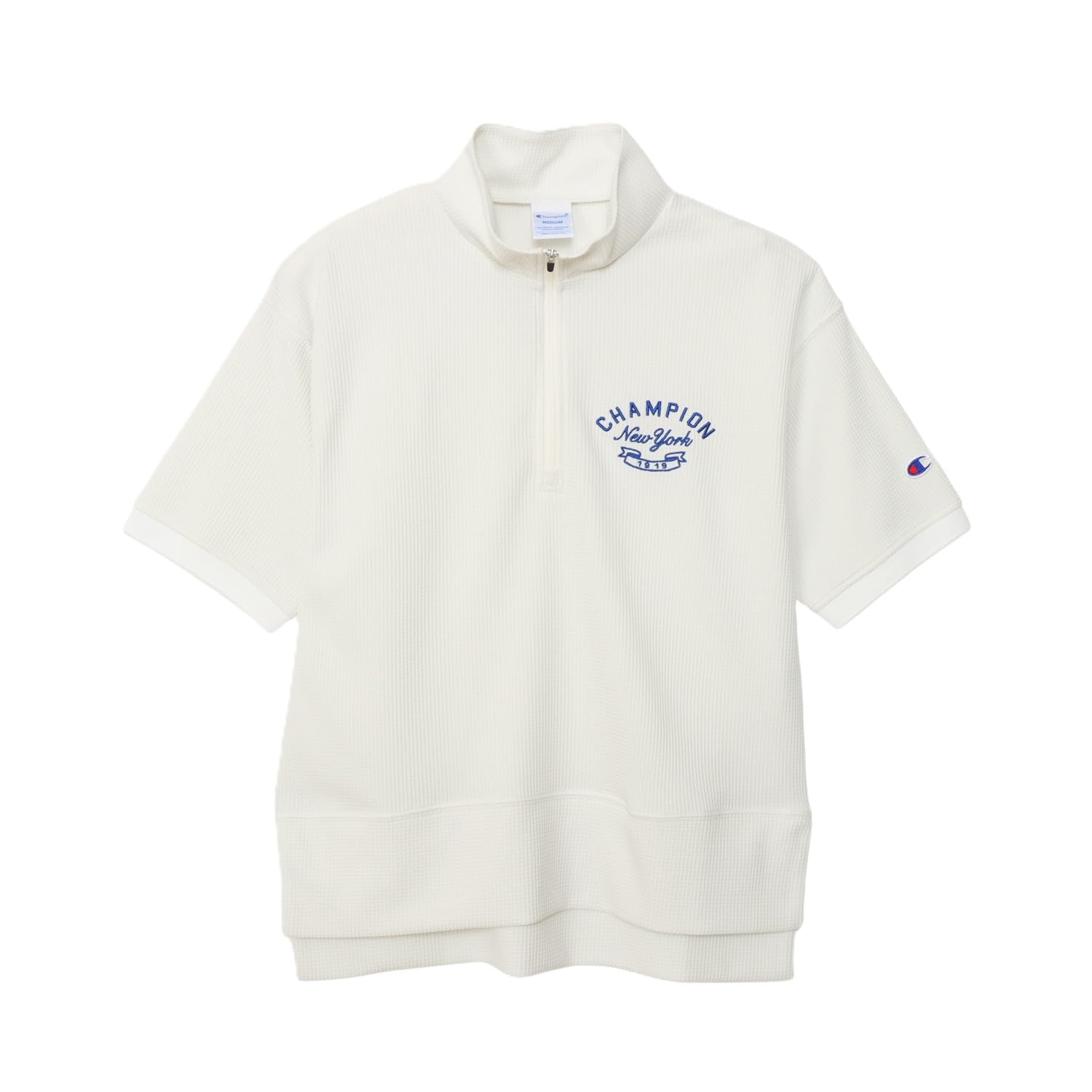 

Женская футболка Champion с коротким рукавом на молнии до половины, с УФ-защитой и вышитым дизайном (CW-BG302), Белый, Теплозащитный, Защита, Быстросохнущий,