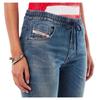 Diesel Womens/Ladies Krly Logo Elasticated Waist Wide Leg Jeans
