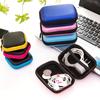 Hard Earphone Case Eva Leather Headphone Storage Bag Protective Usb Cable Organizer Portable Earbuds