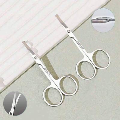 Professional Manicure Scissors Stainless Steel Cuticle Precision Beauty Grooming for Nail Facial Hair Eyebrow Eyelash Nose Hair
