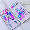 15-piece Colorful Olecranon Stainless Steel Manicure Set Beauty Nail Pedicure Knife Nail Clippers Set Nail Care Set