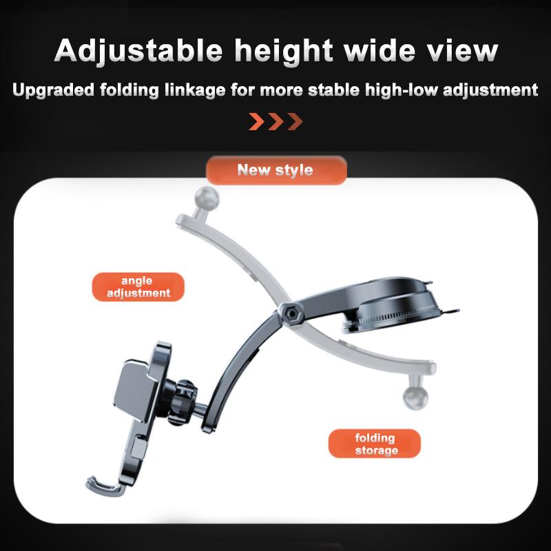 SEAMETAL Car Mobile Phone Holder Dashboard Mount with Automatic Lock and Suction Cup