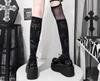 Niche Design Women's Thick-Soled Platform Shoes - 2025 Spring Punk Gothic Leather
