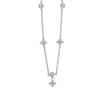 Yupsk Inlaid Zircon Four-leaf Flower Chain Necklace for Women New Niche Light Luxury Fashion Collares Choker Accessories