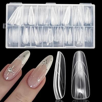 150-Piece Nail Art Crystal Extension & French Tip Gel Mold Set