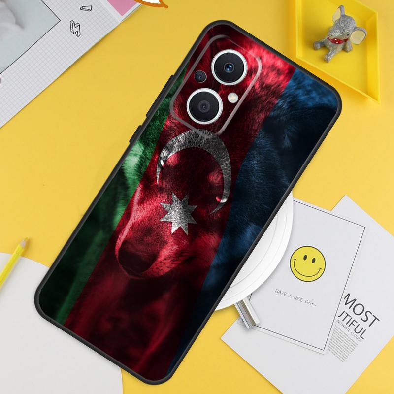 Azerbaijan Flag For OPPO Reno 8T 11F 12F 13F 14F 7 8 Lite 10 11 12 13 14 Pro OPPO Find X9 X8 X5 X6 Pro Case