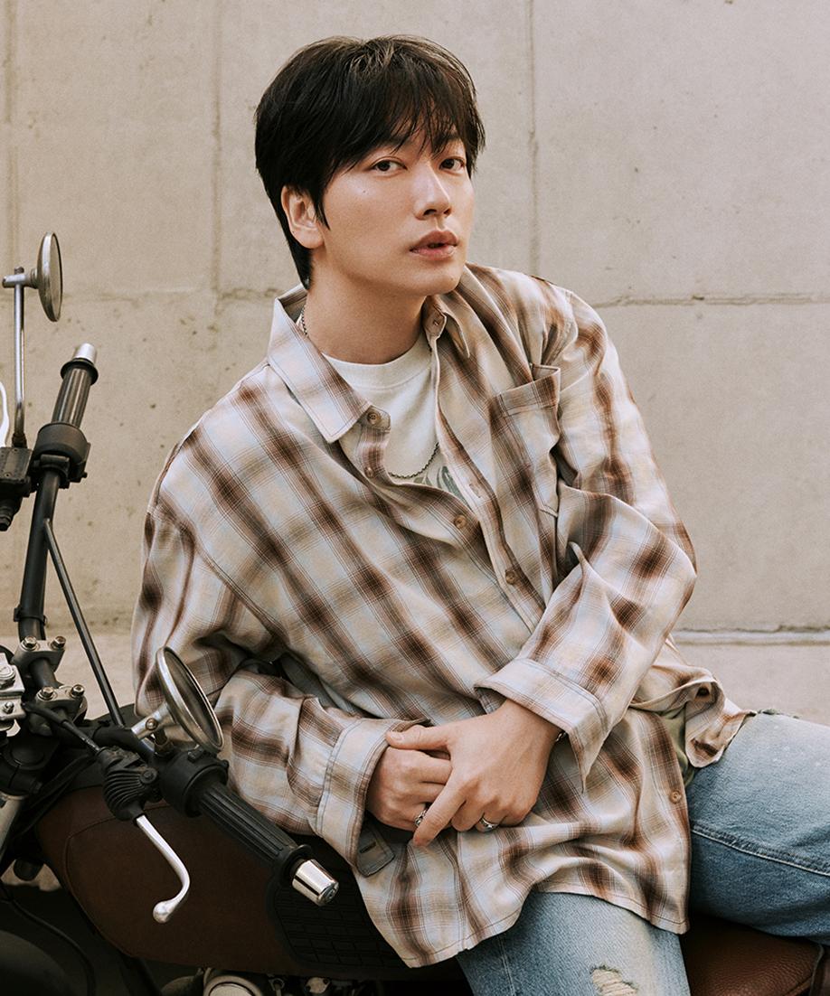 Burkeru Ombre Check One-Pocket Shirt Sky Blue Sky Blue_L