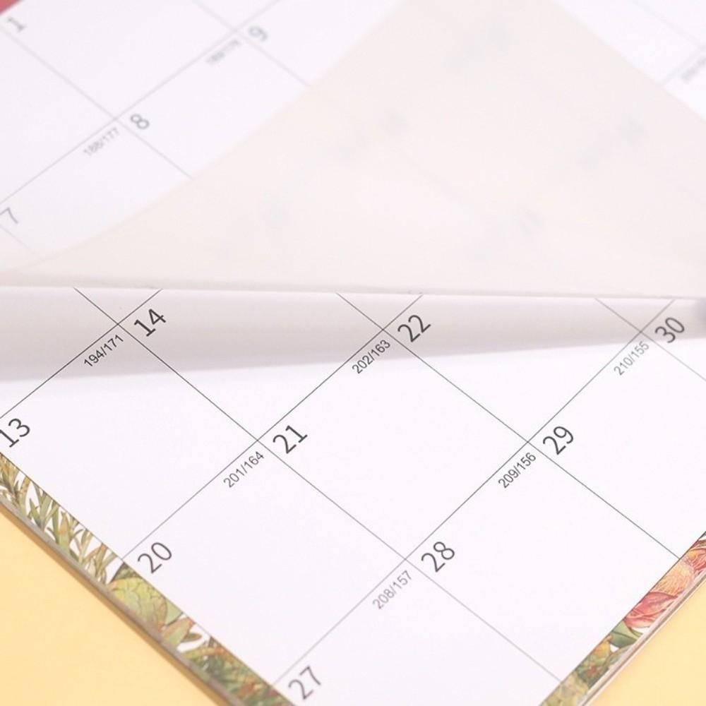 Monthly Layout Wall Calendar Creative 18-Month Calendar Durable Coil Calendar  School