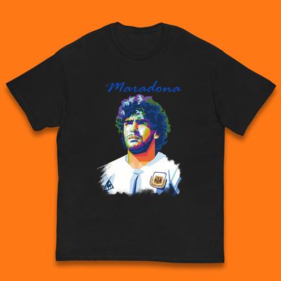 Légende Maradona Argentine Joueur de Football Professionnel Meilleur Joueur de Football de Tous les Temps T-shirt Enfant