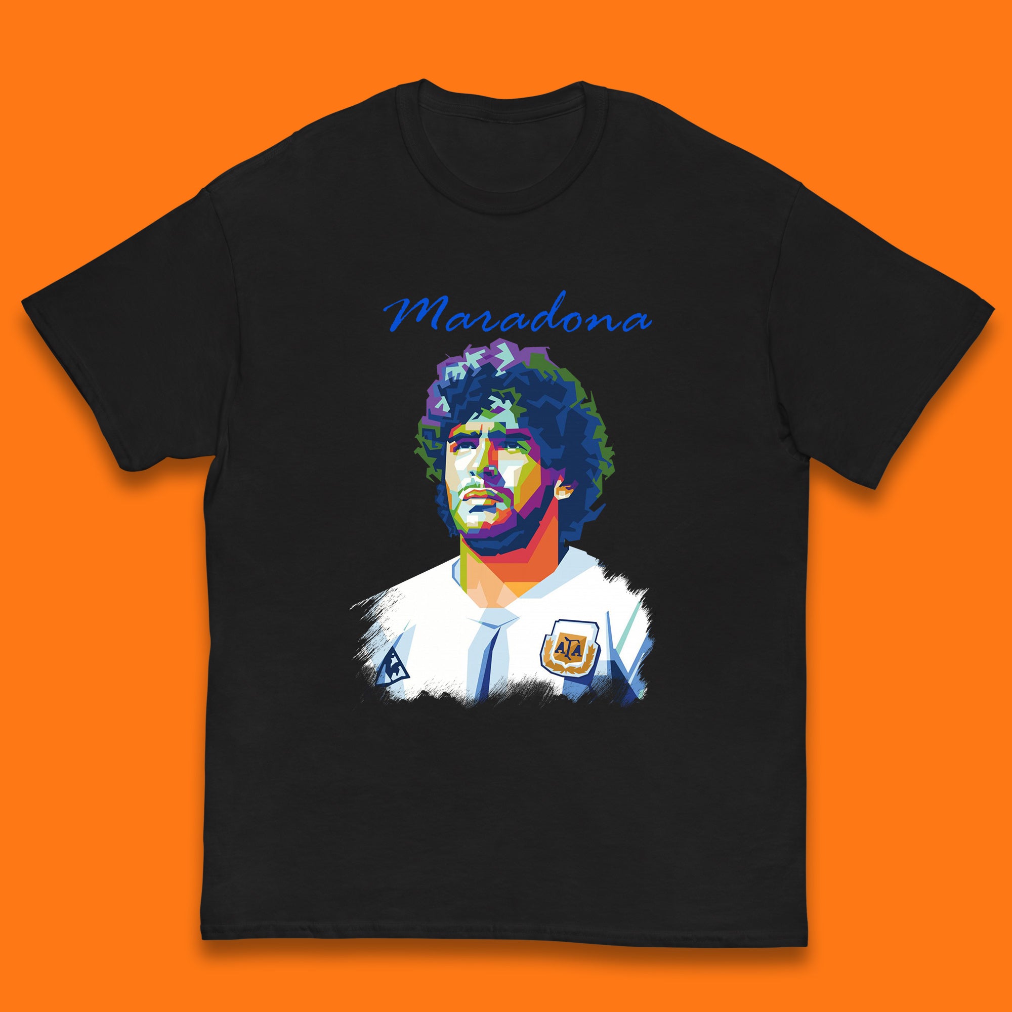 

Legend Maradona Argentina Professional Soccer Player Greatest Of All Time Soccer Player Kids T Shirt 100
