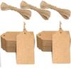 Étiquettes Cadeau - G2PLUS - G2PLUS - 100 Étiquettes - Papier Kraft - Ficelle En Jute 30m