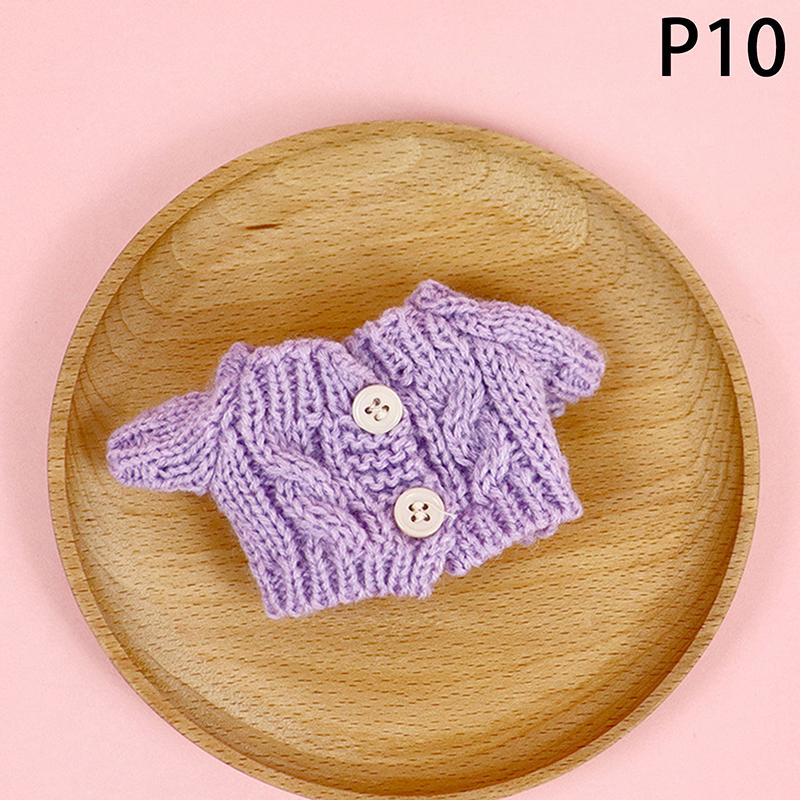 

Милая Мини Плюшевая Кукла Одежда Наряд Аксессуары Для Кукол Айдолов Лабубу Вязаный Свитер Одежда Сделай Сам Детский Подарок Для Девочки