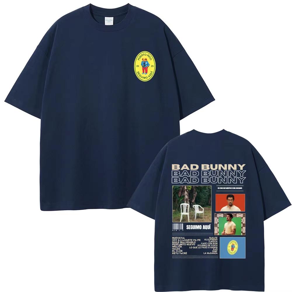Bad Bunny DeBi TiRAR MaS FOToS DTMF Graphic T-shirts Summer Men's Women Fashion Trend Streetwear Male Hip Hop Oversized T Shirts