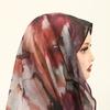 Neuankömmling Chiffon Sofort-Hijab Mit Eingebauten Magneten Bedruckt Einfach Zu Tragen Schal Wickeltuch Mit Unterkappe Für Muslimische Frauen