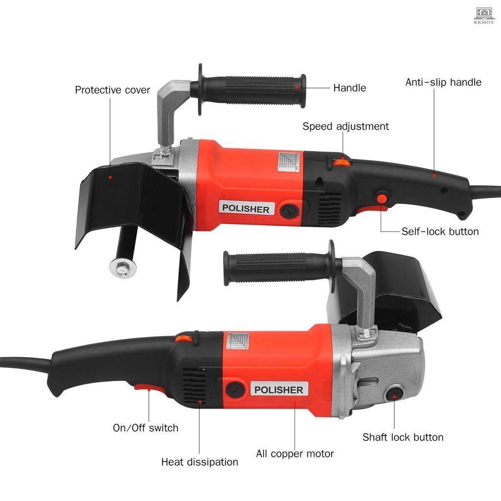220V 1400W Electric Burnishing Polishing Machine Electric Wire drawing Machine Polisher for Metal Stainless Steel Wood Polishing  Electric Polisher