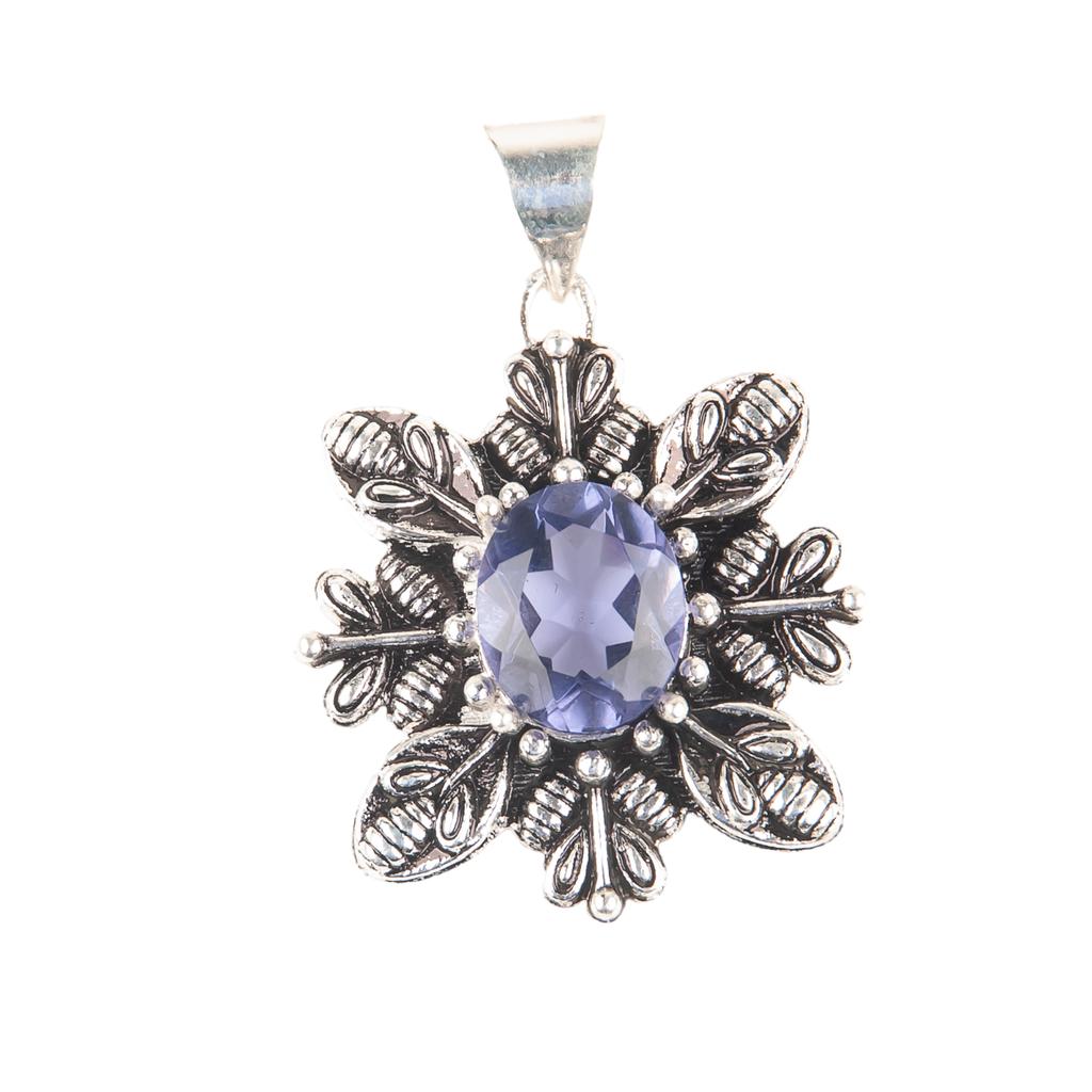 Asthenic Multi Gemstone Pendant, 925 Sterling Silver Jewelry, Handmade Pendant CP-10