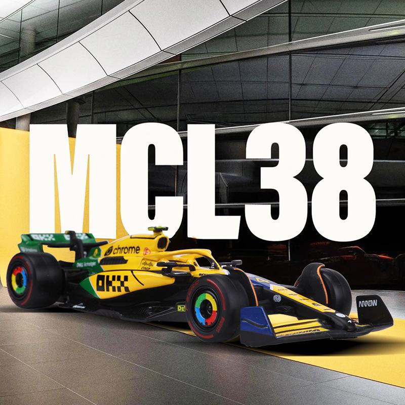 

Bburago 1:43 McLaren MCL38 Formula 1 2024 Diecast Race Car Model