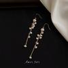 Elegant 18k Gold Plated Freshwater Pearl Tassel Earrings