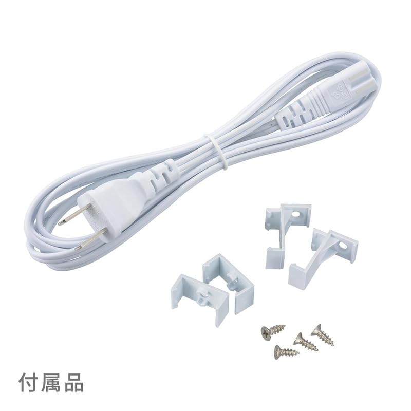 OHM LED Evlite Smukła Listwa Oświetleniowa, 300mm, Biała Dzienna, z Przewodem Zasilającym, Wtyczka Typu 30cm, do Loftów, Pod Łóżko, Oświetlenia Pośredniego, Wystaw, Szafek