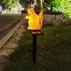 Waterproof Solar Animal Lamp Ground Insertion Realistic Outdoor Solar Light Decorative Cute Rabbit Squirrel Lawn Light