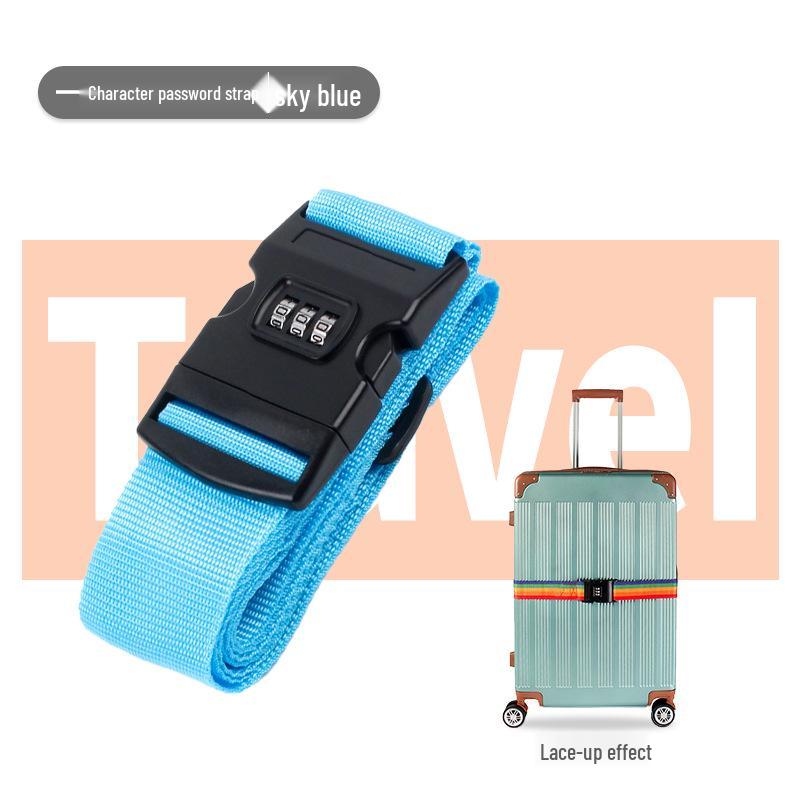 Polypropylene One-Word Luggage Strap for Suitcase Reinforcement with Wheels