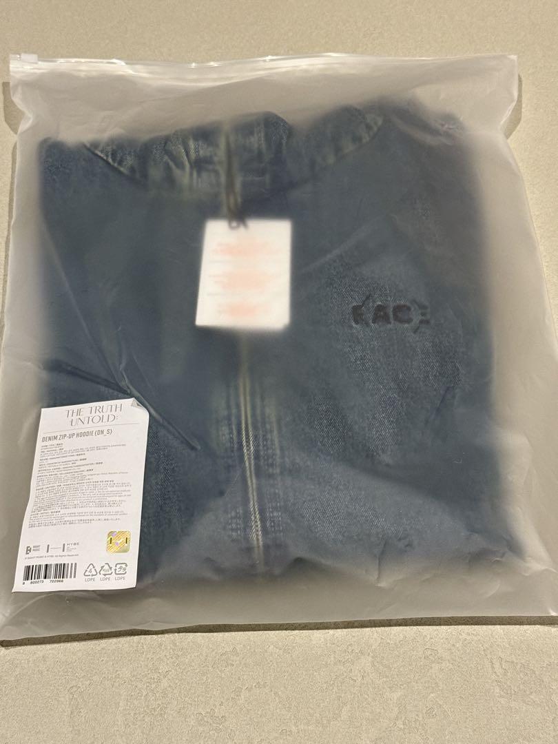 

[USED] BTS Jimin Exhibition Denim Hoodie, Size Small