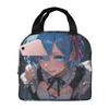 Sexy Cute Rem Anime Insulated Lunch Bag for Women Kids Portable Food Boxes Thermal Lunch Box Tote