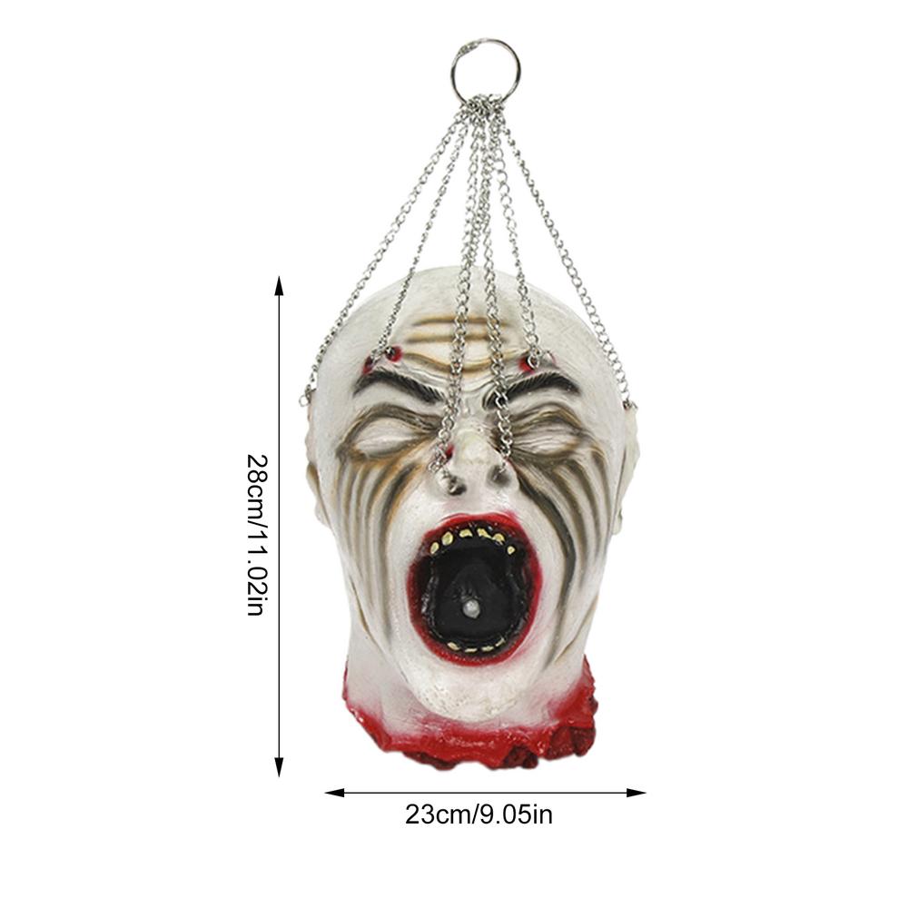 Halloween Human Heads Scary Prop Indoor Outdoor Party Decor Cut Off Heads Halloween Party Props Exquisite Horrible Body Parts