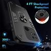 Armor Funda Für Xiaomi Redmi 10C Hülle Hart PC Silikon Stoßfest Rückseite für Redmi10C 10 C Auto Magnetring Ständer Coque