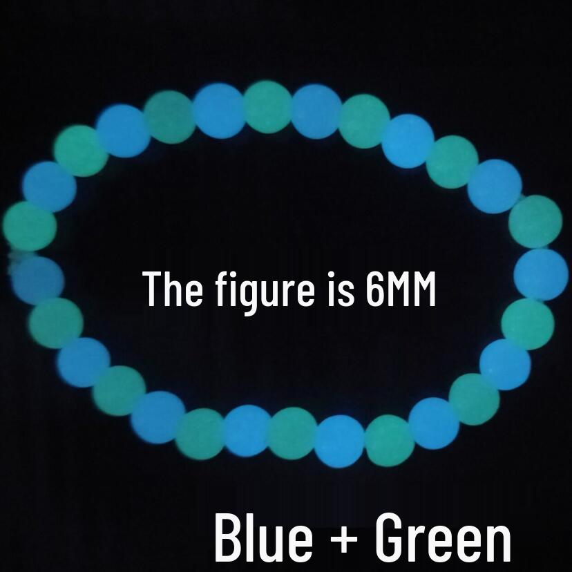 Świecąca w ciemności bransoletka dla par - Fluorescencyjny kamień Nocna Perła dla mężczyzn i kobiet