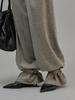 FROMWHERE Wool Two-Way Wide Pants Gray