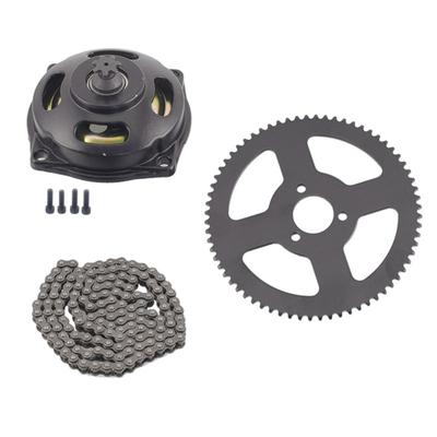 Mini Pocket Bike 25H 68 Tooth Chain Sprocket 7 Teeth Gear Box 144 Links Accessories Replacement Part
