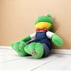 This Adorable Plush Frog Doll, Dressed in Jeans And a Red Bow Tie, Makes an Ideal Companion for Children, Perfect As a Birthday Gift, Halloween Treat,