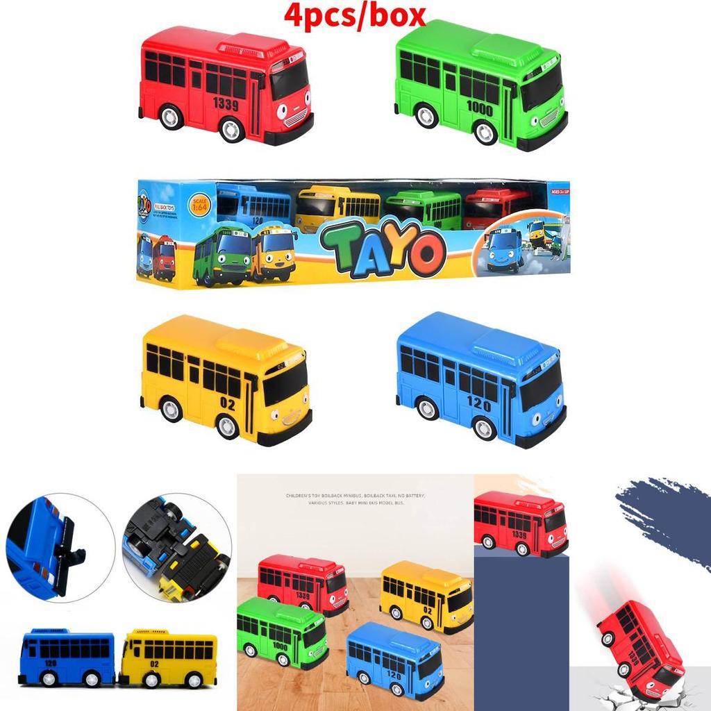High-quality Mini Bus In Nine Colors With Working Doors Educational Toy Set