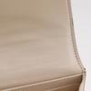 Celine Large Flap Wallet Purse Beige Calfskin Women Used