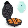 ABWR-Electric Donut Maker Automatic Heating Egg Cake Bread Baking Machine 700W Kitchen Breakfast Makes 7 Donuts US Plug